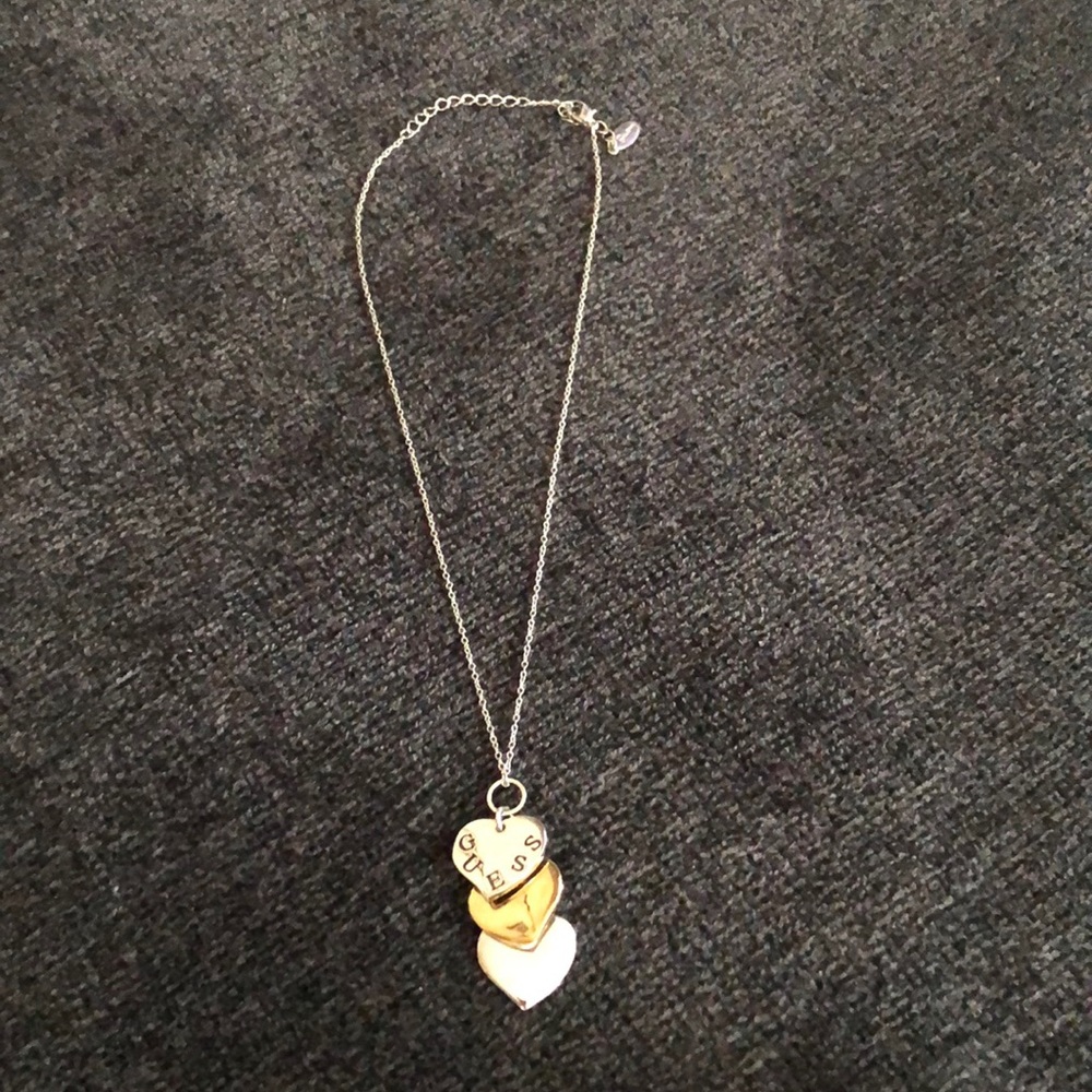 Guess 3 Heart Necklace